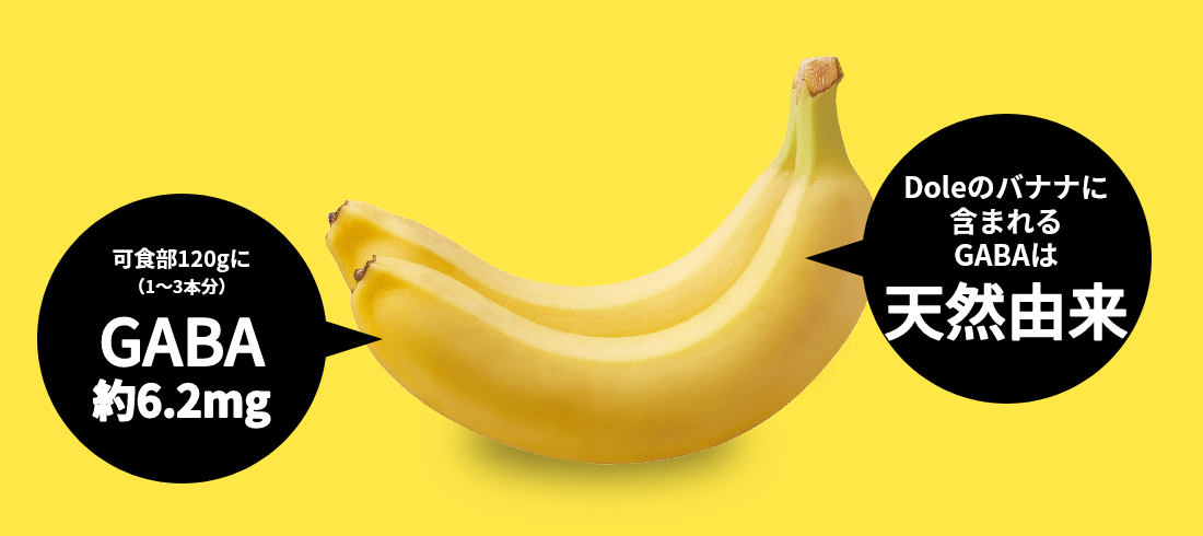 バナナ GABA （ γ-アミノ酪酸 ） が 血圧を下げる Dole 「 極撰バナナ 」